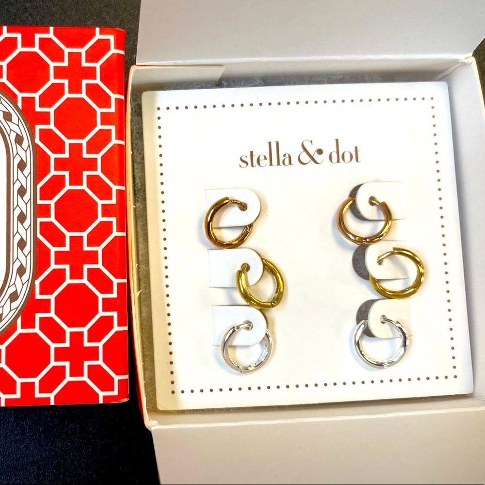 Stella and Dot Mini Hoop Earrings